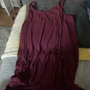 maroon dress